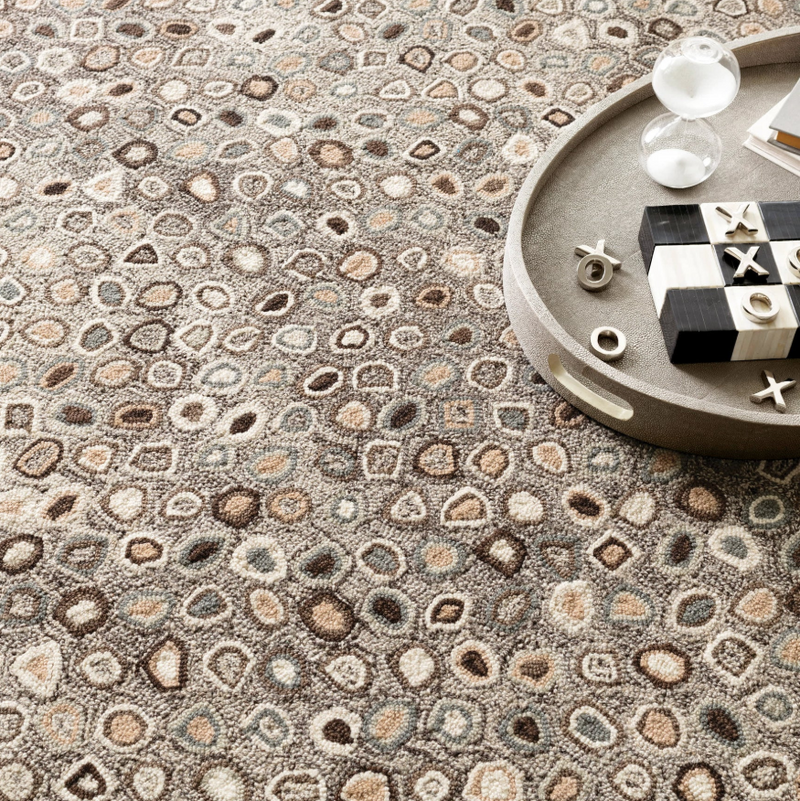 Cat's Paw Grey Wool Rug