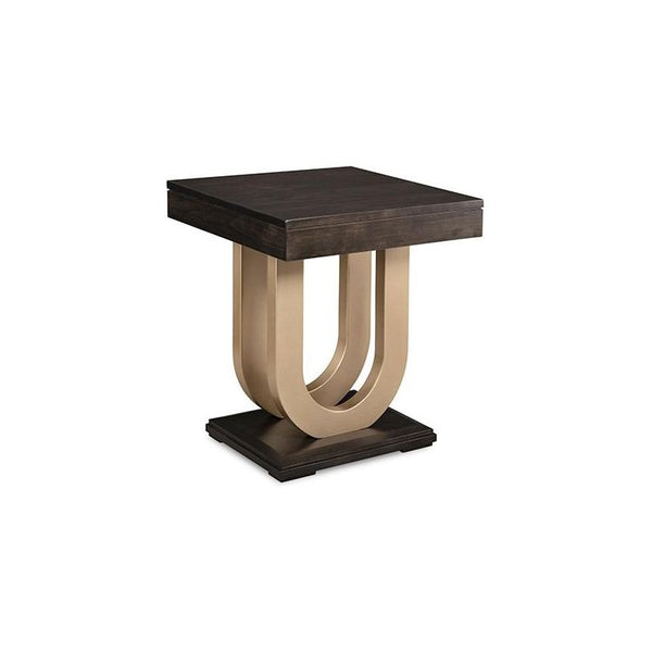 Contempo End Table w/Metal Curves