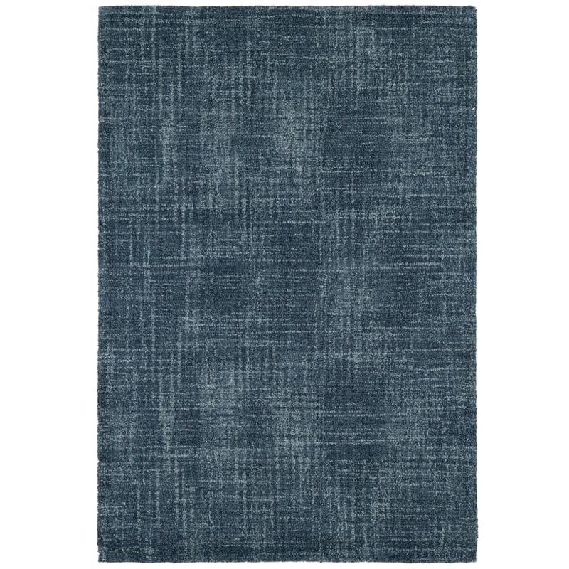 Crosshatch Denim Wool Rug