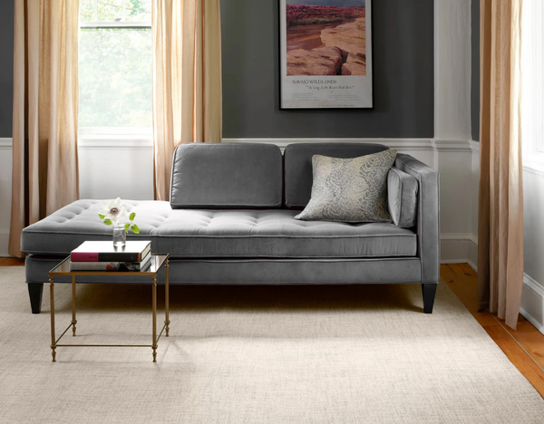 Crosshatch Ivory Wool Rug