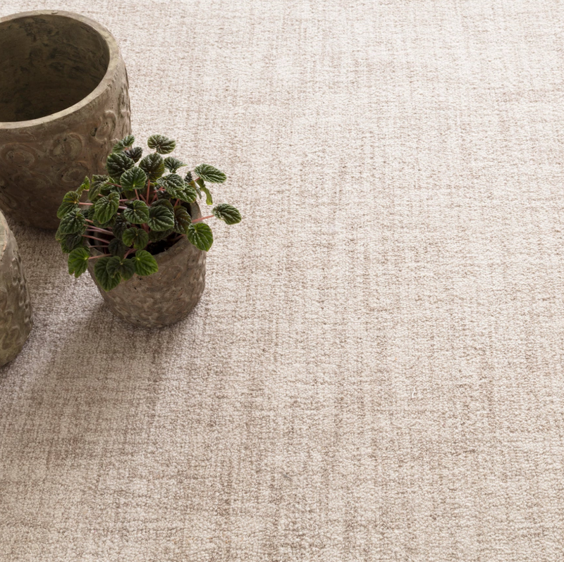 Crosshatch Ivory Wool Rug