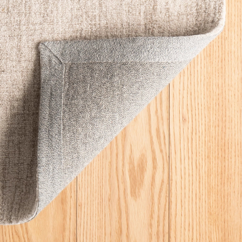 Crosshatch Ivory Wool Rug