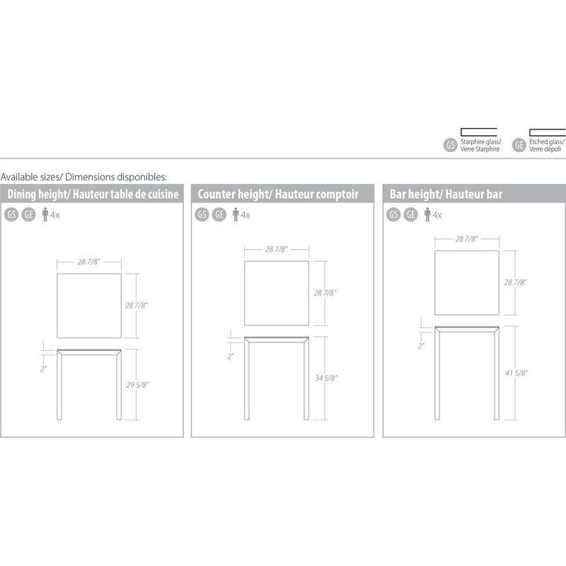 Trica Cubo 29 x 29 Table