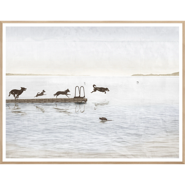 Dogs Day At the Cottage - Small Framed