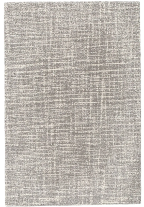 Crosshatch Dove Grey Wool Rug