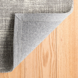 Crosshatch Dove Grey Wool Rug
