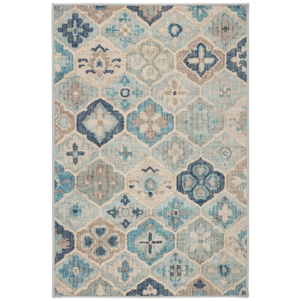 AS - Pali Blue Machine Washable Rug