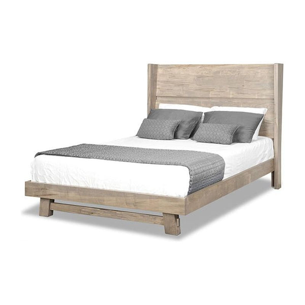 Jasper Queen Platform Bed with Wood Headboard &  Wraparound Footboard