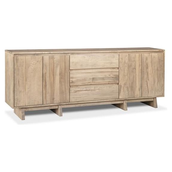 Jasper Sideboard w/4 Wood Doors &amp; 3/Dwrs in Center &amp; 2/Wood Adjust Shelves