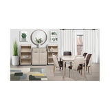 Lotus Side Chair in Fabric - Wood Legs