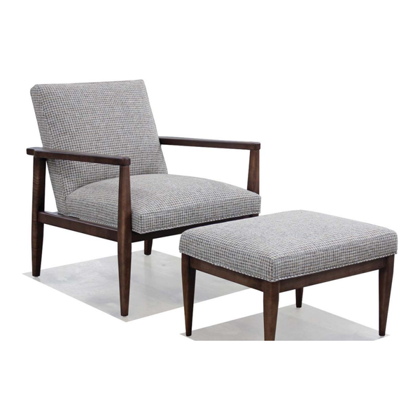 Quincy Chair & Ottoman - Fabric