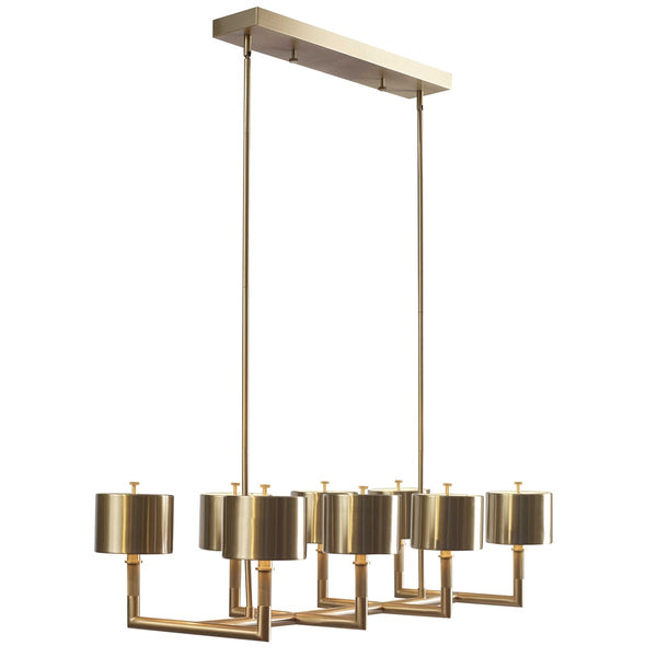 Knurl, 8Lt Linear Chandelier