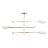 Swinger, 3Lt Pendant - White