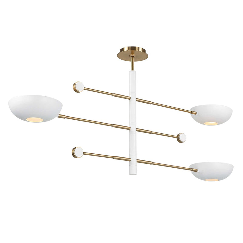 Swinger, 3Lt Pendant - White