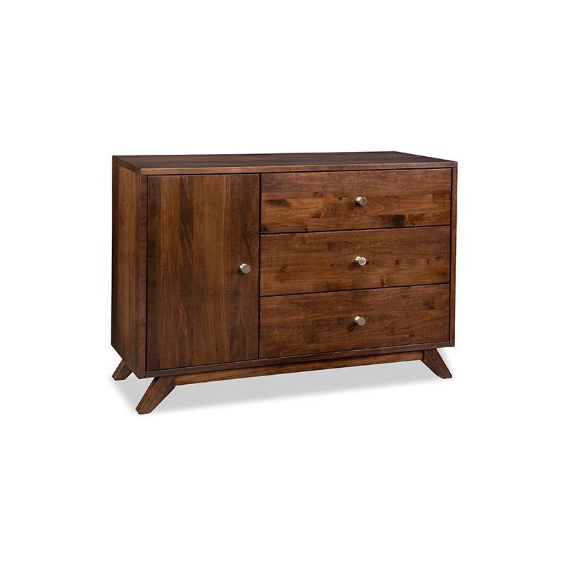 Tribeca Sideboard with 1/Wood Door & 3/Drawers & 1/Wood Adjust Shelf