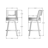 Brock Swivel Stool