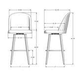 Zahra Swivel Stool