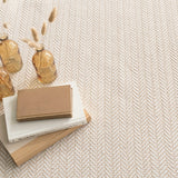 AS - Herringbone Linen / White - Indoor / Outdoor Rug