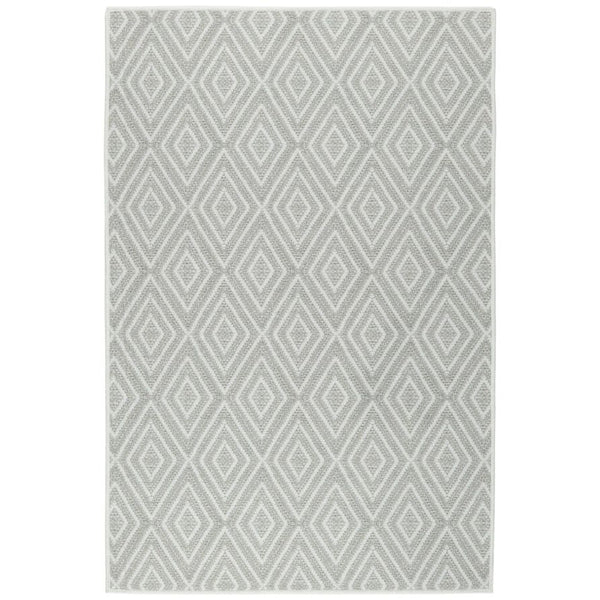 AS - Diamond Platinum/White Machine Washable Rug