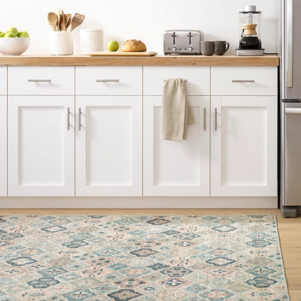 AS - Pali Blue Machine Washable Rug