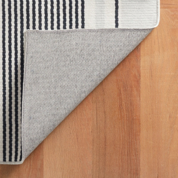 AS - Gunner Stripe Grey Machine Washable Rug