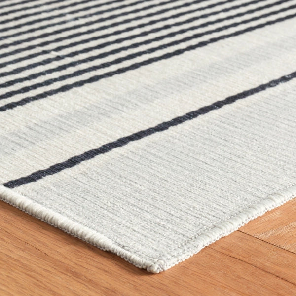 AS - Gunner Stripe Grey Machine Washable Rug