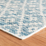 AS - Melange Diamond Blue Machine Washable Rug