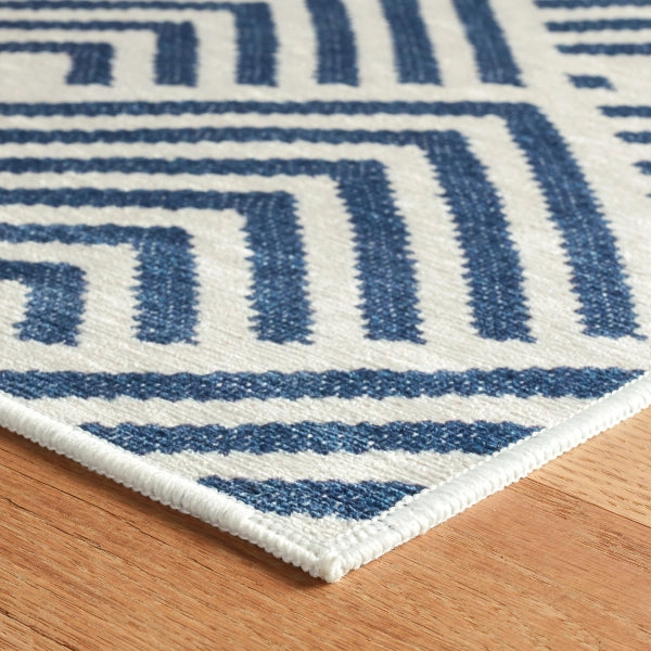 AS - Cleo Navy Machine Washable Rug