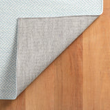 AS - Herringbone Swedish Blue Machine Washable Rug