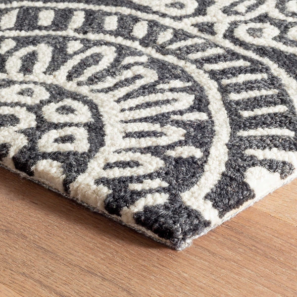 AS - Temple Charcoal Wool Rug