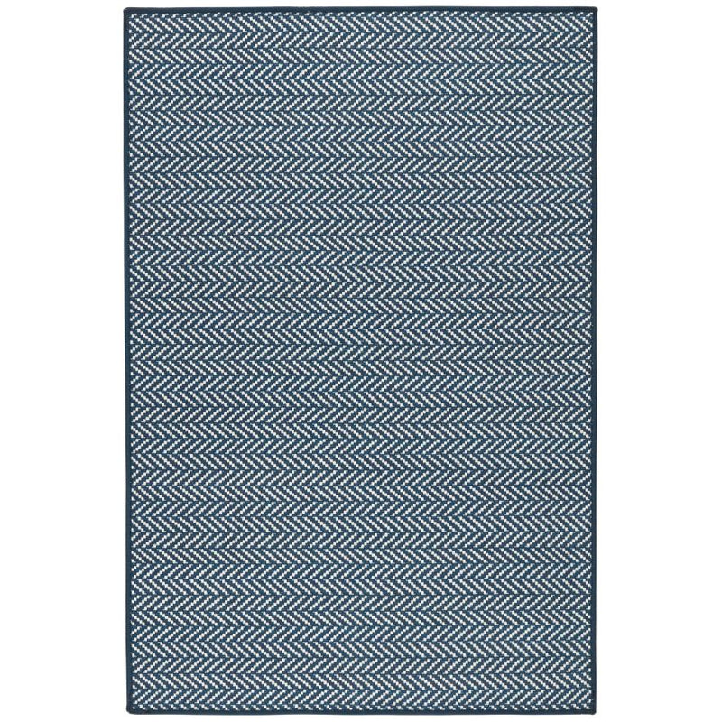 AS - Herringbone Navy Machine Washable Rug