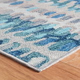 AS - Paint Chip Blue Machine Washable Rug