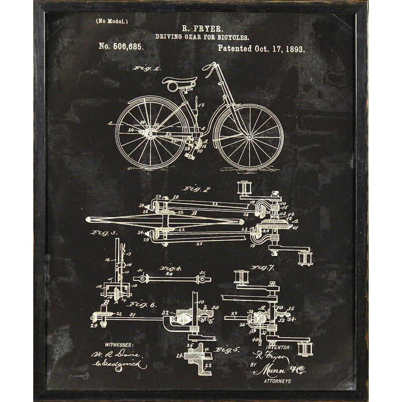 Bicycle Patent, 1893