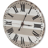 Belton 41.5" Round Oversize Farmhouse Wall Clock