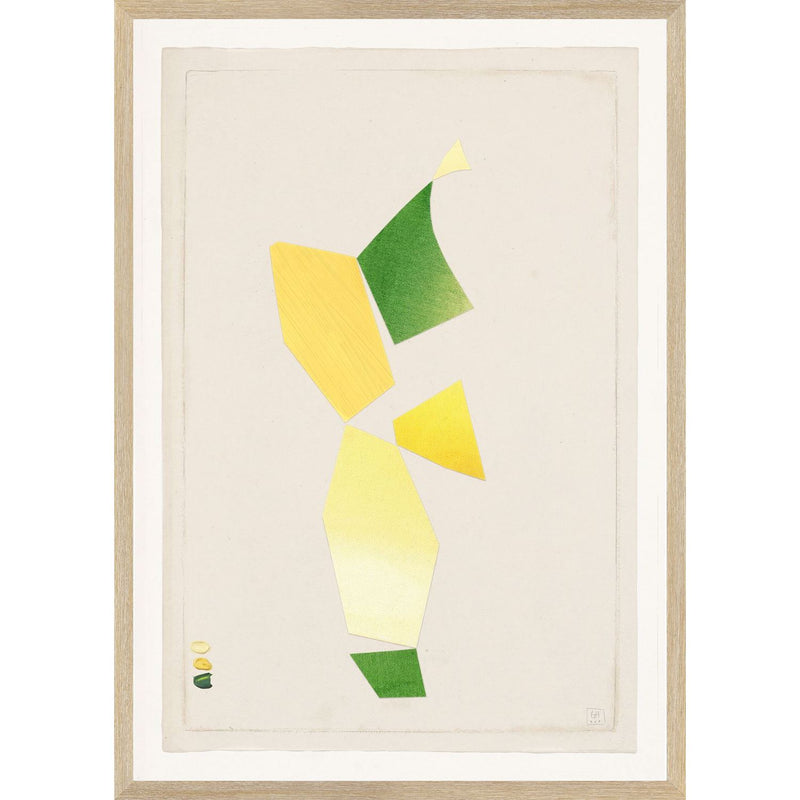 Freeform Collage - Yellow & Lawn II - Small