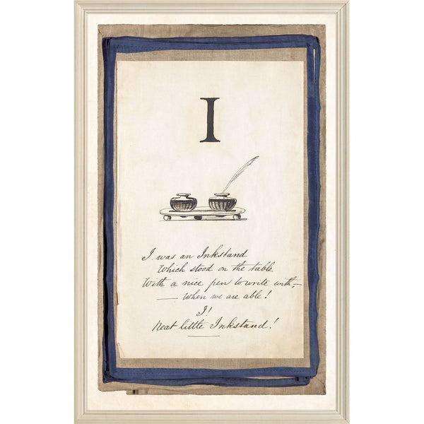 Edwards Alphabet - I, C. 1857