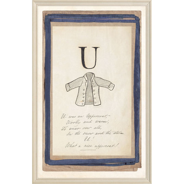 Edwards Alphabet - U, C. 1857