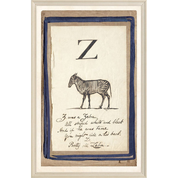 Edwards Alphabet - Z, C. 1857