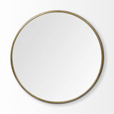 Piper Round Mirror Gold Large