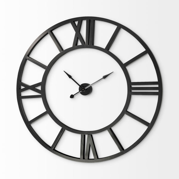 Stoke 54" Round Giant Oversized Industrial Wall Clock