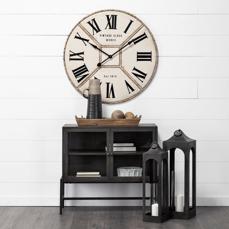 Norwich 36.5 Round Industrial Wall Clock – MYHome Furniture