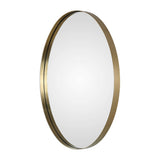 Pursley Brass Oval Mirror