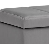 Janet Storage Bench Charcoal 48"