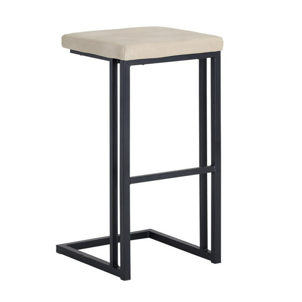 Boone Bar Stool - Black Bravo Cream