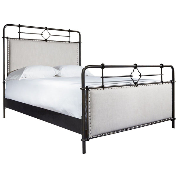 Curated Upholstered Metal Queen Bed