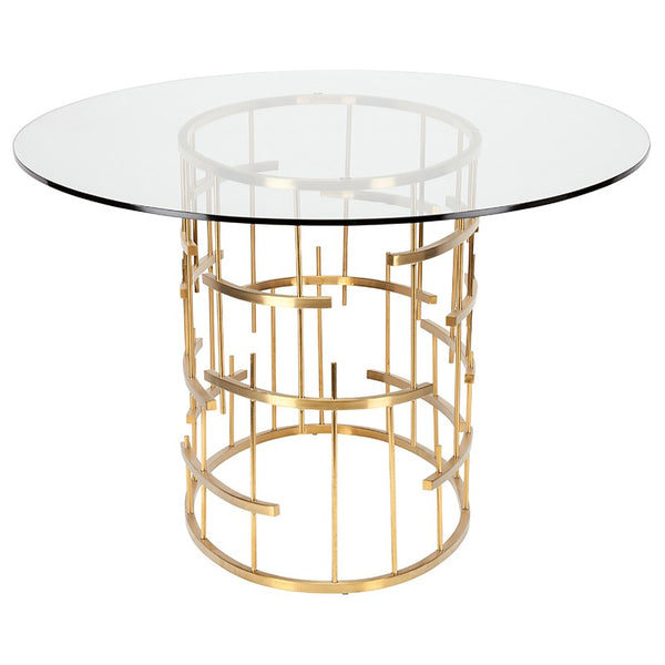 Oval Tiffany Glass Dining Table - Gold