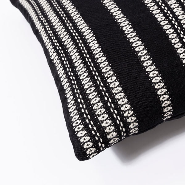Toss Cushion - Barcelona – Black Stripe
