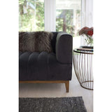 Elliot Condo Sofa - Smoke Grey Velvet 81"